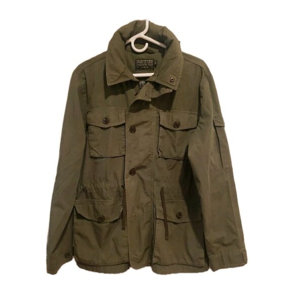 J. Crew Other - J Crew NX-631 M65 Military Field Jacket Hooded Cotton Army Green Mens Sz M Gorp